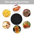 thumbnail image 2 of Forro de silicona para freidora de aire, alfombrillas de aceite para freír y hornear (negro redondo L) Likrtyny Para estrenar, 2 of 7