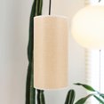 thumbnail image 3 of OULII Retro Style Beige Drum Lampshade for Floor Lamp Iron Linen Indoor Light Accessory, 3 of 8