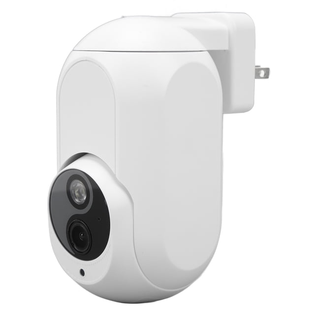 Cámara De Vigilancia, Fuente De Luz Dual De La Cámara De Seguridad De La Visión Nocturna A Todo Color 110-220V Para El Hogar