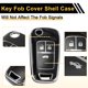 thumbnail image 5 of Funda de llave de coche TPU con borde en tono negro y plateado para Opel para Vauxhall para Astra HJK 2010-2019 - Funda de control remoto de 3 botones, 5 of 6