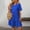 Blue, variant on Women Dresses Polka Dot Flounce Smock Dress for Casual Everyday Wear Women’s Casual Tennis Dress Pink XXL
