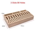 thumbnail image 2 of Leather Tools 98-Hole Slotted Beech Tool Rack Leather Leather Carving Punch Diamond Cut Storage Tools DIY Tools, 2 of 6