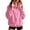 Pink, variant on Atogsazn Women's Half Zip Collared Cropped Sweatshirt Long Sleeve Fleece Sweater Fall Winter Tops Outerwear Gray XXXL Fashion