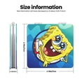 thumbnail image 3 of Pofeuu SpongeBob SquarePants Miroir de Maquillage de Poche Portable Couverture en PU Miroir de Voyage Compact avec Verre Double Face Normal et Grossissant-Forme Ronde-Carré, 3 of 9