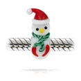 thumbnail image 3 of Bling Jewelry Womens Christmas Charm Bead Snowman Murano Glass for European Bracelet, 3 of 4