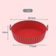 thumbnail image 1 of 2-pack Air Fryer Silicone Pots, 8 Inch Silicone Air Fryer Basket, Food Safe Air Fryers Oven Accessories, Thin, Red, 1 of 5