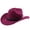 Z28-Wine, variant on Cowboy Hat for Women and Men Felt Wide Brim Suede Cowboy Cowgirl Hats Felt Cattleman Western Hats Party