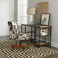thumbnail image 2 of Roma Zigzag Area Rug Ivory Chocolate 5x7.6 Geometric Modern Patterned Carpet, 2 of 6