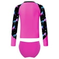 thumbnail image 2 of iiniim Kids Girls Tropical Swimsuit Two Pieces Long Sleeve Rashguard Set Summer Swimwear Bathing Suit 6-16 Pegasus&Rose 8, 2 of 7