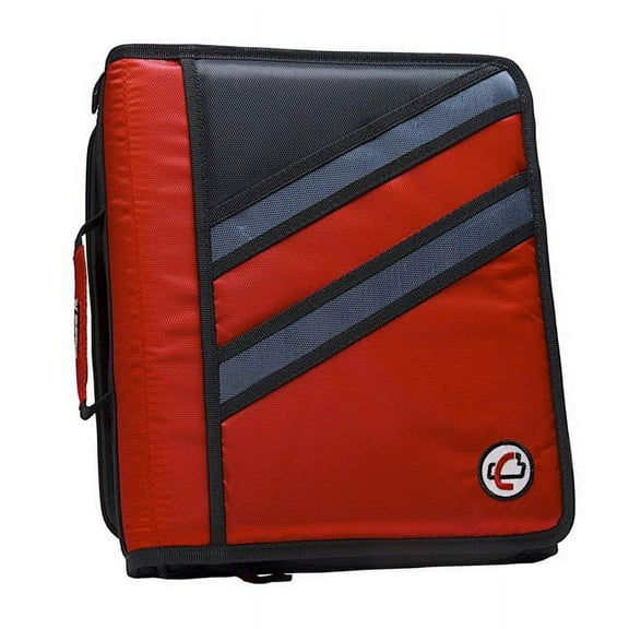 The Z Zippered Binder D-Ring, 1.5 in. - Red