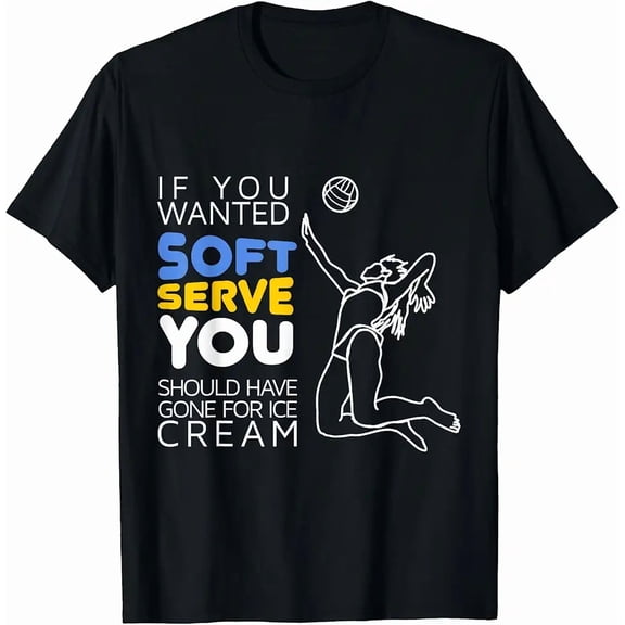 Cool Volleyball Player Gift - Wanted Soft Serve T-Shirt