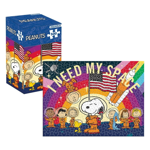 Puzle AQUARIUS Peanuts Snoopy in Space, 500 piezas
