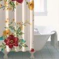 thumbnail image 4 of Pioneer Flower Floral Print Pattern Shower Curtain 36"x72" ,Bathroom Decorative Shower Curtains Set with 12 Hooks,Modern Waterproof Washable Shower Curtain, 4 of 6