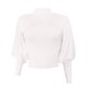 thumbnail image 4 of Gibobby Sueteres Para Mujeres Calientitos Elegantes Suéter de manga larga de color sólido de cuello para mujer Suéter de punto grueso Casual Tops(Blanco,M), 4 of 5