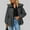 Grey, variant on Rain Jacket for Women Outdoor Lightweight Waterproof Drawstring Waist Zip Up Hooded Jackets with Pockets Windbreaker