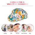 thumbnail image 7 of KLL Colorful Fruits Pattern Shower Cap & Bath Cap for Women,Reversible Oversized Waterproof Shower Caps for all Hair Lengths,Elastic Reusable Bathing Hair Cap, 7 of 7