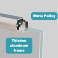 thumbnail image 6 of 60 in. W x 72 in. H Framed Pivot Shower Door in Silver with Clear Glass, 6 of 8