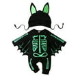 thumbnail image 2 of Bellafa Baby Bat Wings My 1st Halloween Outfit Skeleton Newborn Baby Boy Girl Black Bat Bodysuit Long Sleeve Romper With Hats, 2 of 12