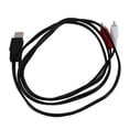 thumbnail image 3 of 1.5m Usb A Male To 2x Rca Phono Male Av Cable Lead Pc Tv Aux Audio Video Adapter, 3 of 5