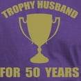 thumbnail image 3 of CafePress - Trophy Husband For 50 Years Dark T Shirt - Men's Classic Graphic Cotton T-Shirt, 3 of 4