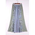 thumbnail image 4 of ABPHQTO Pantalones anchos de mujer con estampado mixto Paisley azul, 4 of 5
