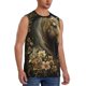 thumbnail image 2 of Fotbe Palatial Gold Pattern Horse Men's Camiseta sin Mangas Estampada para Hombres, Playera Casual para Gimnasio, Entrenamiento, Playa-XX-Large, 2 of 7