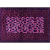 Ahgly Company Indoor Rectangle Persian Purple Traditional Area Rugs, 5' x 7'