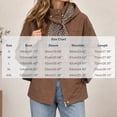 thumbnail image 4 of Tqcoqu Hooded Jacket for Women, Plaid Lining Long Sleeve Zip Button Front Coat with Detachable Hood and Pockets,Women's,Size S-XXL, 4 of 8