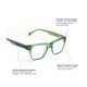 thumbnail image 3 of Lentes de Lectura eyebobs Kvetcher Transparente Gris Verde Azulado 1.5D, 3 of 7