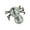 Black, variant on Halloween Spooky Spider Disco Balls — Silver Tiles with Haunted Shadows, Halloween Decorations for Porch Ceilings, Tree Branches & Entryway Displays — great for Halloween Parties with spooky setups
