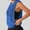 c01Blue, variant on Women's Sleeveless Mesh Workout Hooded Top Gym Activewear Crop Tank Top Open Side Shirt for Athletic Exercise Running White S