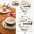 thumbnail image 3 of FREEAMG Cute Navy Blue Dachshund Pot Holders Trivets Set 2 Pcs,Round 100% Cotton Braided Hot Pads for Hot Dishes Hot Pots and Pans/Kitchen Trivets, 3 of 7
