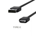 thumbnail image 4 of Compatible With Samsung Galaxy S10e S10+ S10 - Black Coiled Type-C Cable Rapid Charger Sync USB Wire USB-C Power Cord J1W, 4 of 5