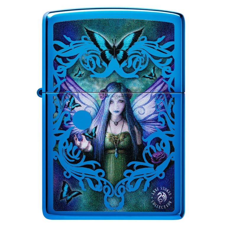 Zippo 48985 Anne Stokes Collection Blue Metal Windproof Lighter