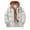 Khaki, variant on hoksml Women's Insulated Down Jacket Contrast Hooded Drawstring Winter Warm Puffer Coat with Pockets M-5XL