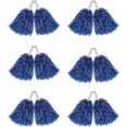 thumbnail image 1 of 12 Pack Pom Poms Cheerleading Metallic Foil Cheer Pom Poms with Plastic Handles for Cheering Squard Team Spirit Sports, 1 of 4
