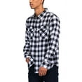 thumbnail image 2 of Flannel Shirts for Men, Long Sleeve Button Down Shirt Lightweight Plaid Brushed Casual, 2 of 4
