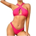 thumbnail image 2 of Bikini Sets for Women Sexy,Summer Swimsuit Women Bikini,Swimsuits for Women 2 Piece Bikini,Bikinis Sets for Women High Waisted,New Fashion Comfortable Bikini Women's Sexy Plain Color Swimsuit Bikinis, 2 of 4
