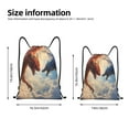 thumbnail image 3 of Bingfone Cloud Red And Blue Dragon Drawstrings Backpacks Bags for Men Women Gym Drawstrings Bag-Medium, 3 of 8