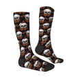 thumbnail image 3 of Daiia Sports Socks Butterfly Skull Printed Novelty Crew Socks for Men Women Knee High Socks Cotton Socks Soft & Breathable Support Unisex Socks, 3 of 9