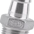 thumbnail image 2 of Stainless Steel Male Thread Pipe Fitting Barb Hose Tail Connector Liquid (3/8"x12mm), 2 of 4
