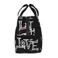 thumbnail image 5 of ZICANCN Lunch Bag for Women Men , Love Lettering Reusable Cute Lunch Bags for Picnic School Work Office, 5 of 8