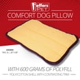 thumbnail image 3 of Jeffers Pet Comfort Dog Pillow, XL 36" x 48", Tan – Machine Washable Dog Bed for House, Sofa, Crate & Travel – Poly Cotton Shell, Winter Warmth, Soft, Comfy, Durable, Top Pet Bedding, 3 of 7