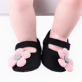 thumbnail image 2 of Baby Girls Mary Jane Flats with Bow Soft Sole Non-Slip Crib Shoes Infant Toddler First Walkers Princess Dress Shoes, 2 of 7