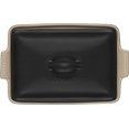 thumbnail image 3 of Le Creuset Stoneware Heritage Covered Rectangular Casserole, 4 qt. 12" x 9", Licorice, 3 of 4