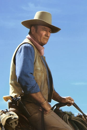 JOHN WAYNE CHISUM movie poster HORSE-RIDING LEGEND classic western 24X36 
