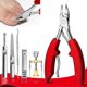 thumbnail image 2 of Toenail dead skin dirt remover pedicure care tool pro（6pcs red）, 2 of 4