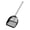 Black, variant on LAZIOEGR Stainless Steel Long Handle Half Round Cat Litter Scoop Pet Sand Sifter Poop Scooper for Beaches Boxes (12.60 inches / 32 cm) - White