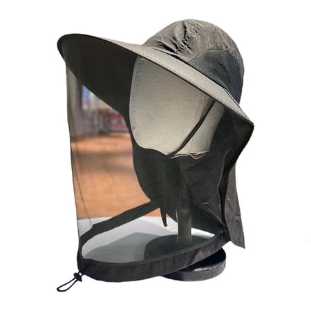 Yihuala Adjustable Fishing Large Brim Sun Hat Breathable Caps for Women Men Teens Sun Protections Hat with Neck Flap