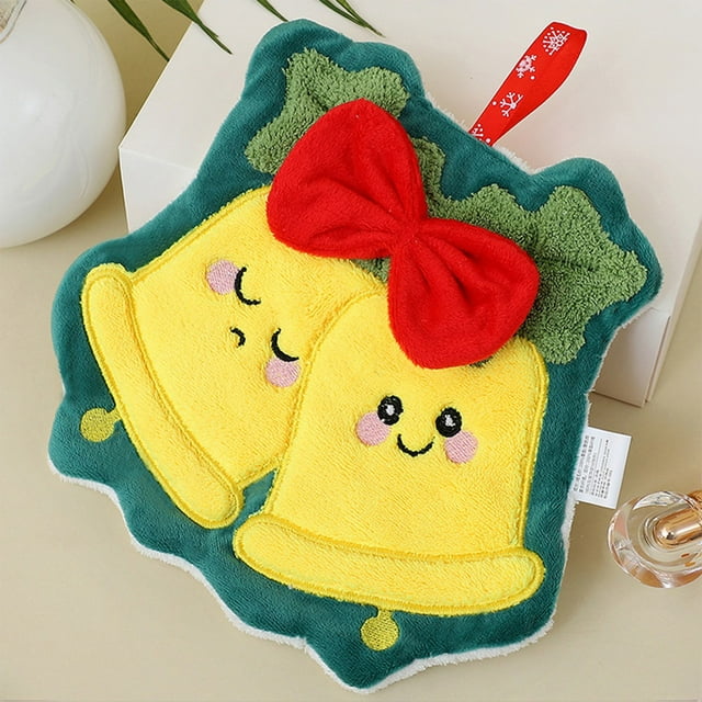 Hand Towel With High Beauty Lint Christmas Series Suitable For Hanging In Household Kitchens